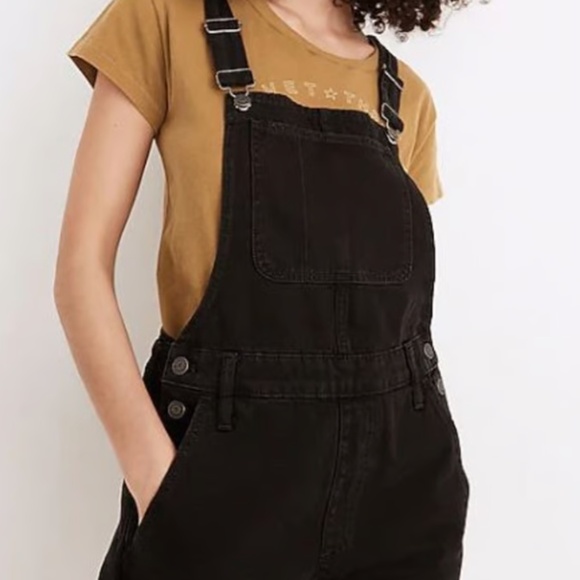 Madewell | Denim Short Overalls- size M - Picture 1 of 7